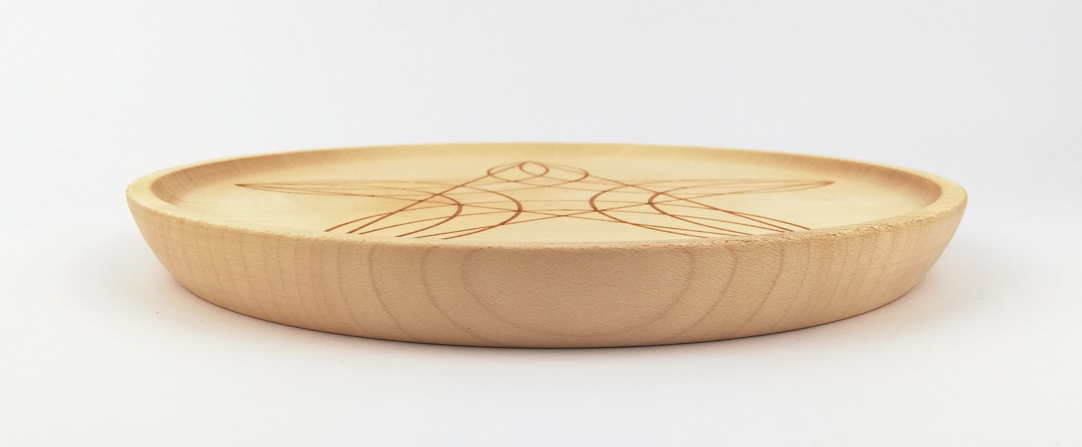 Pentagram on a middle plate (24cm/9.4in in diameter), bottom.